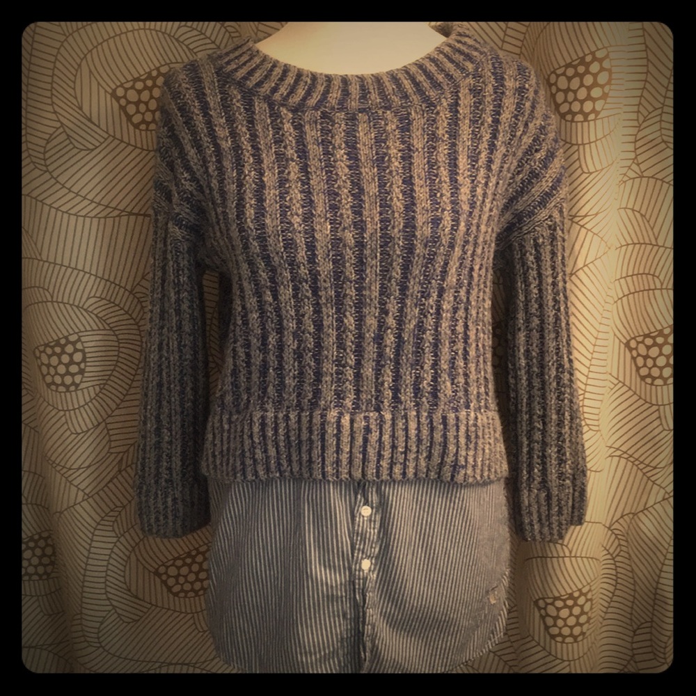 Thakoon Marled Shirttail Sweater